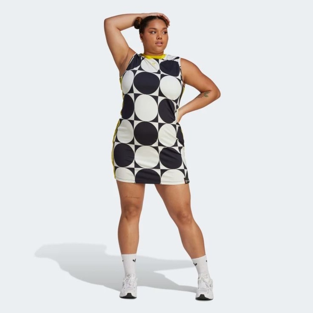 Adidas Black and White Sheath Mini Dress